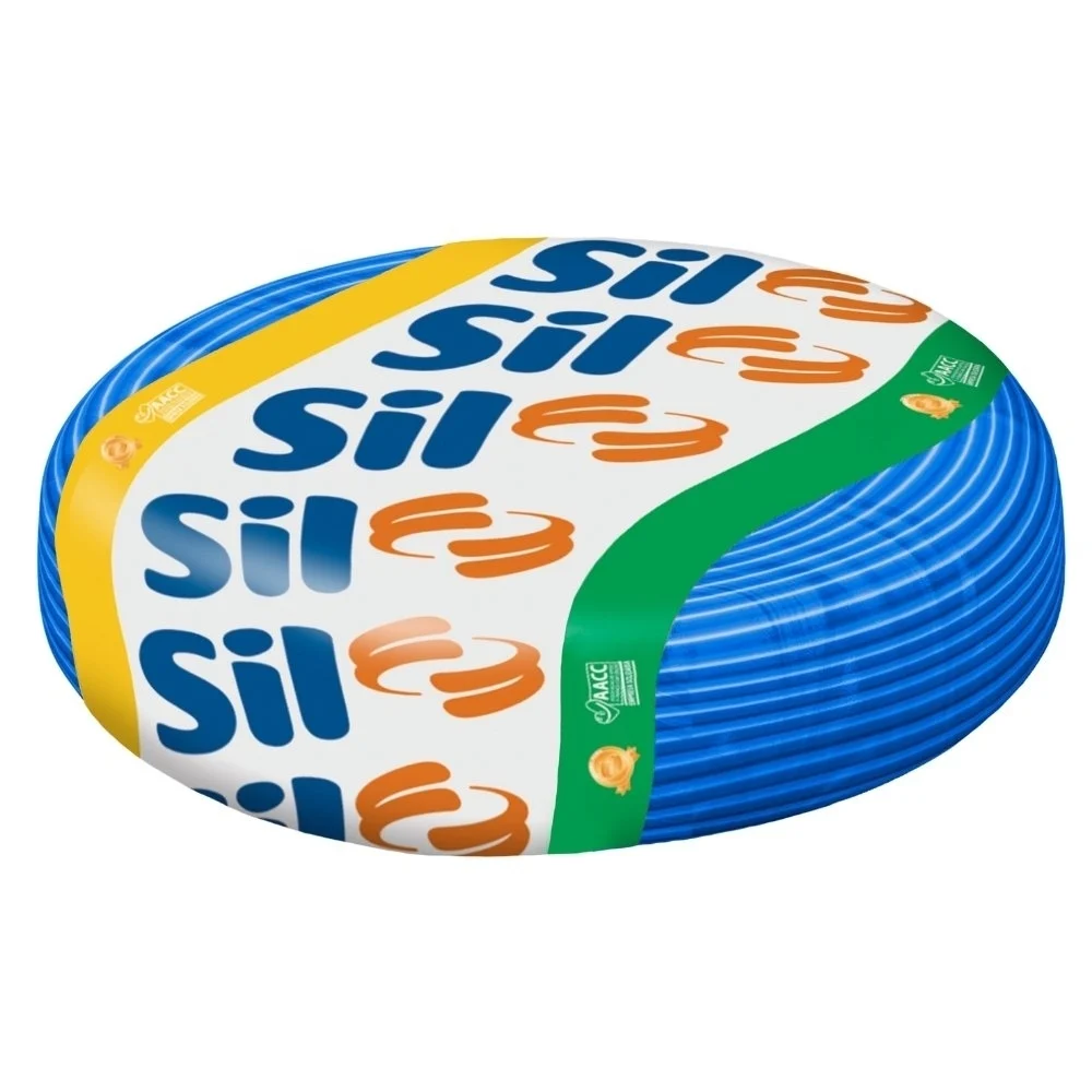 Cabo flexivel 1,5mm azul 750v rolo 100 metros - sil