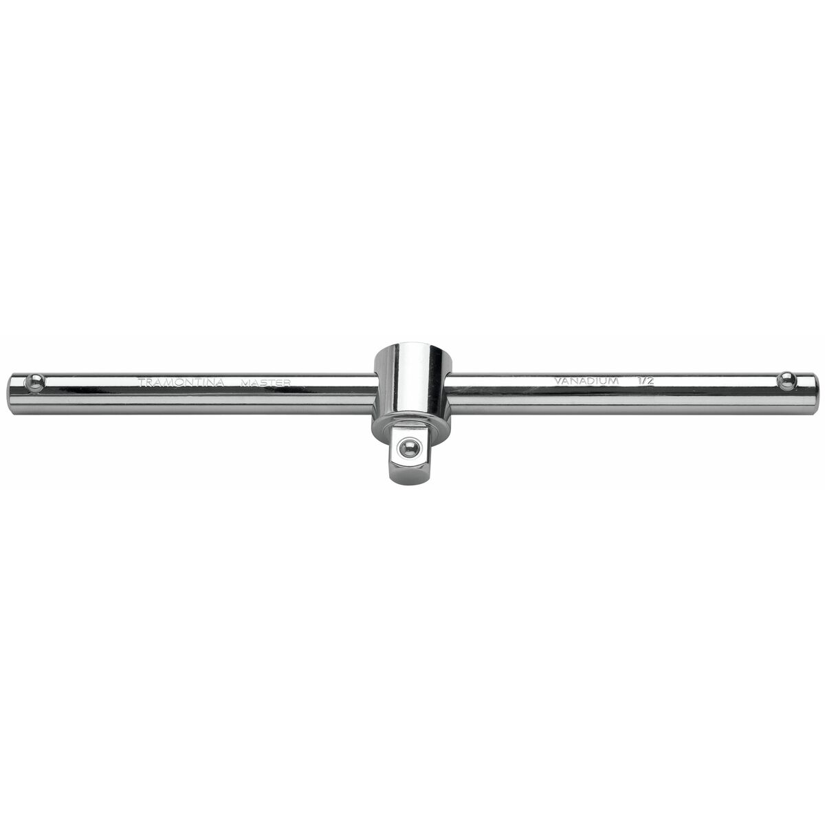 Cabo t usinado 10" encaixe 1/2" master em aço cromo vanadio com acabamento cromado - Tramontina